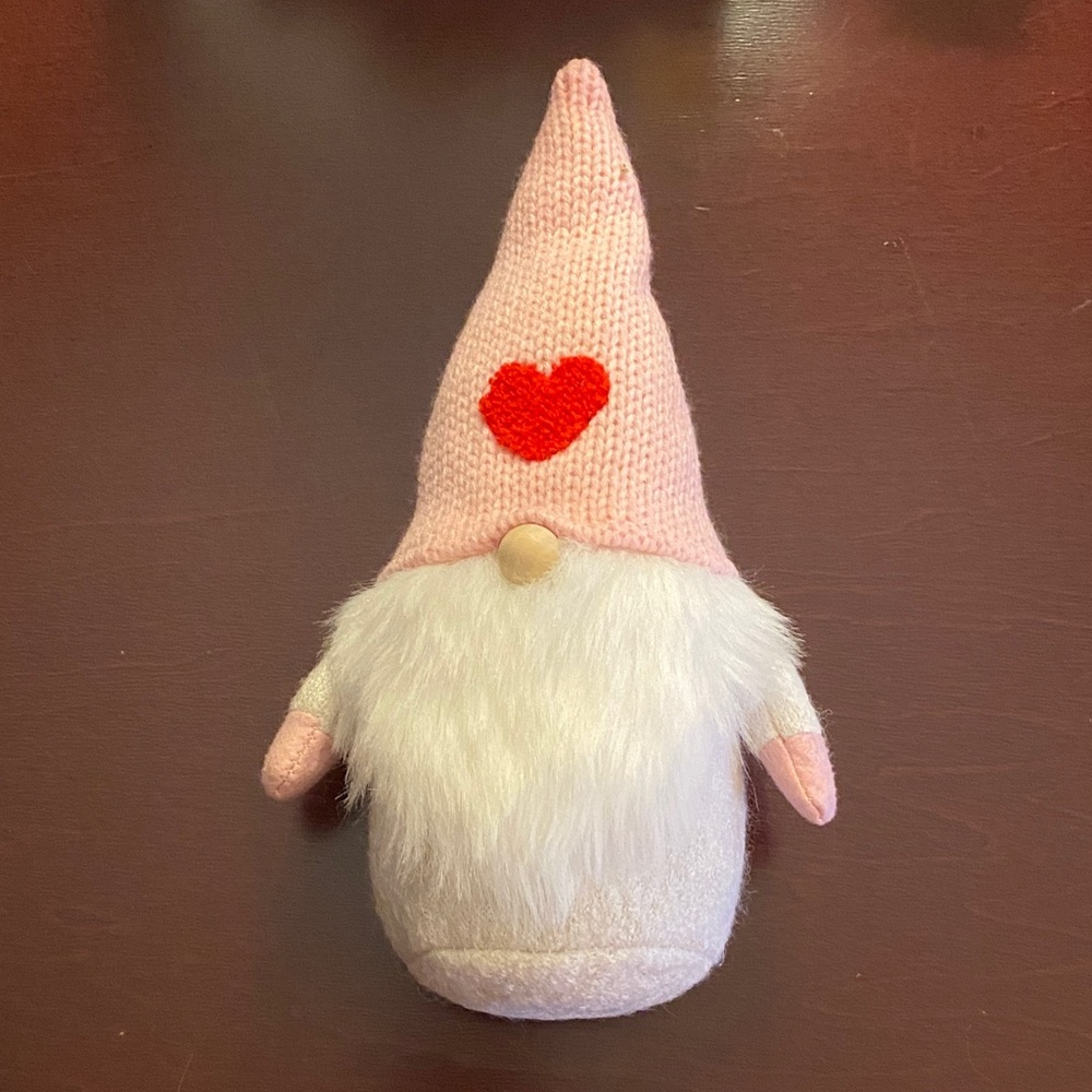 Target Pink and White Valentines Gnome